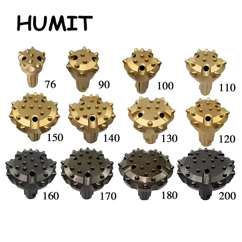 DTH 110 Hammer Drill Bit CIR110 Low Air Pessure 110A Impactor Down The Hole for Mining Rock Water Well Drilling Rig Tools