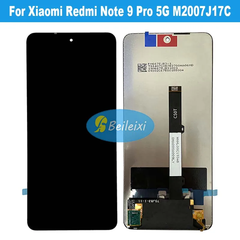 

For Xiaomi Redmi Note 9 Pro 5G M2007J17C LCD Display Touch Screen Digitizer Assembly Replacement Parts