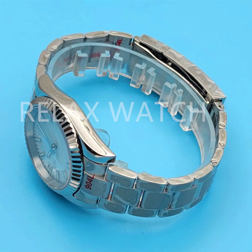 36mm 39mm Sapphire Glass Log Style Stainless Steel Watch Japanese Nh35 Automatic Mechanical Movement G