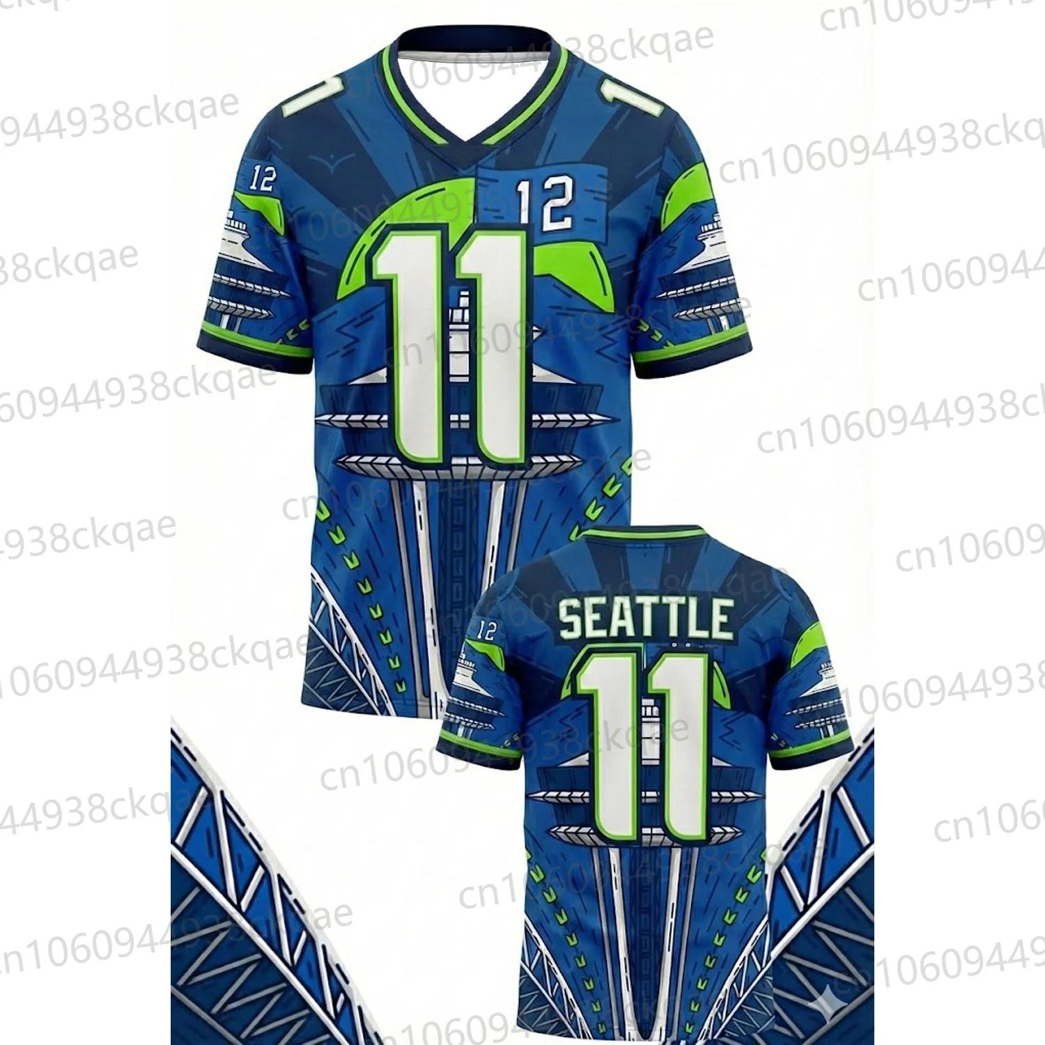 Camiseta de Moda de Seattle con Gráfico Divertido de Águila 11, para Hombre, Estilo Hip Hop 2026, Regalo Ideal