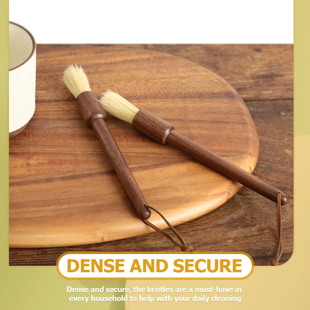 

1pcs Wooden Coffee Machine Cleaning Brush For Espresso Machines Dense Bristles Easy Cleaning Tool Multi-Use Coffee Grinder Air
