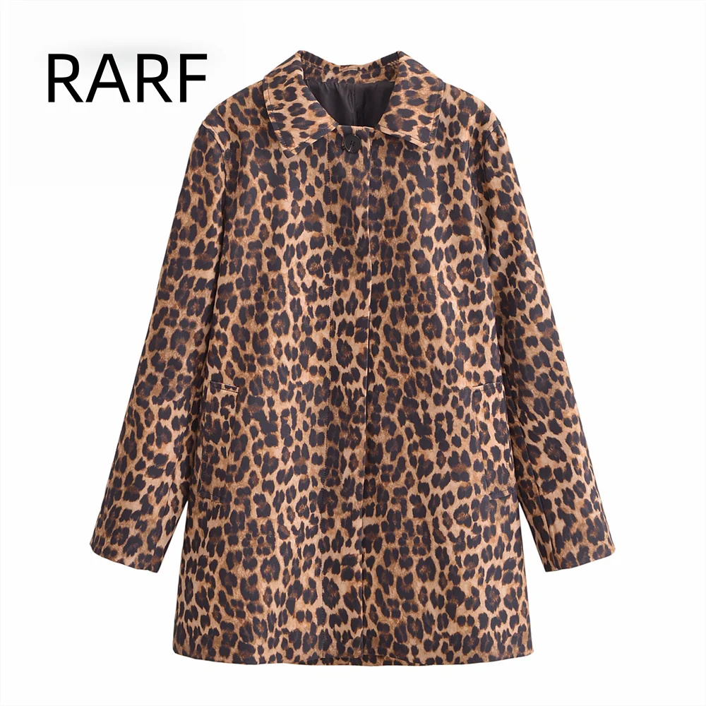 2024 Autumn/Winter New Product Fashion Leisure Luxury Age Reducing Women's Leopard Pattern Straight Jacket