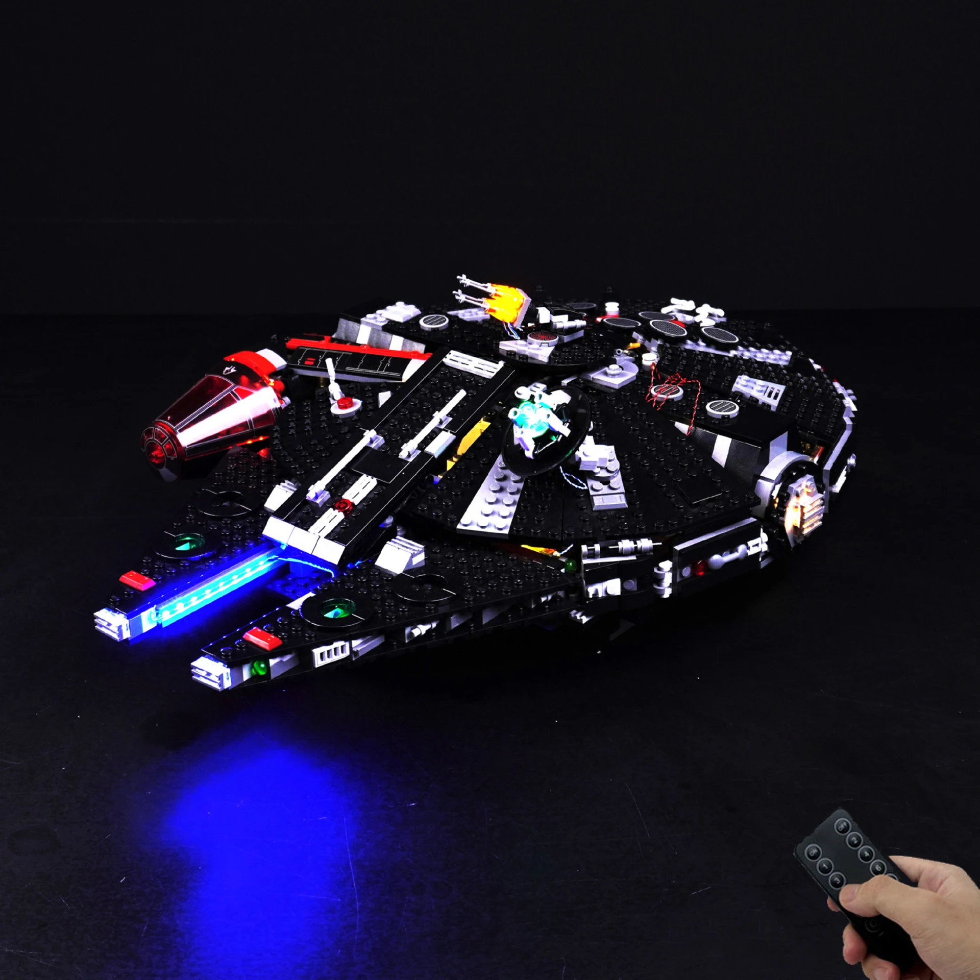 

DIY LED Light Kit for 75389 Space Series Starship – Remote Control Lighting Accessories for (Lights Only) Display Building Set