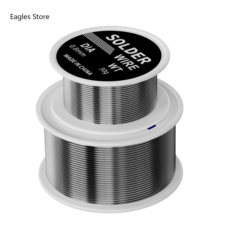 용융 송진 코어 납땜 용접 와이어 롤, 노 클린 플럭스 2.0%, 0.8mm, 1.0mm, 30g, 50g, 100g