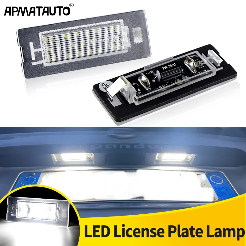 2 pezzi CanBus senza errori LED luce targa per FIAT Panda MK3 tipo 169 MK4 312 319 lampada numero bianco senza errori OEM: 71734797