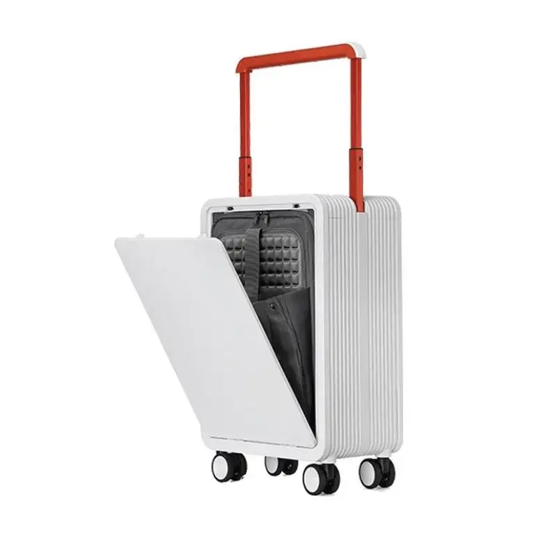 بدلة أزياء متعددة الوظائف بفتحة أمامية مركزية فاخرة وخفيفة الوزن، حقيبة سفر بقفل مجمع عالمي صامت TSA20 24