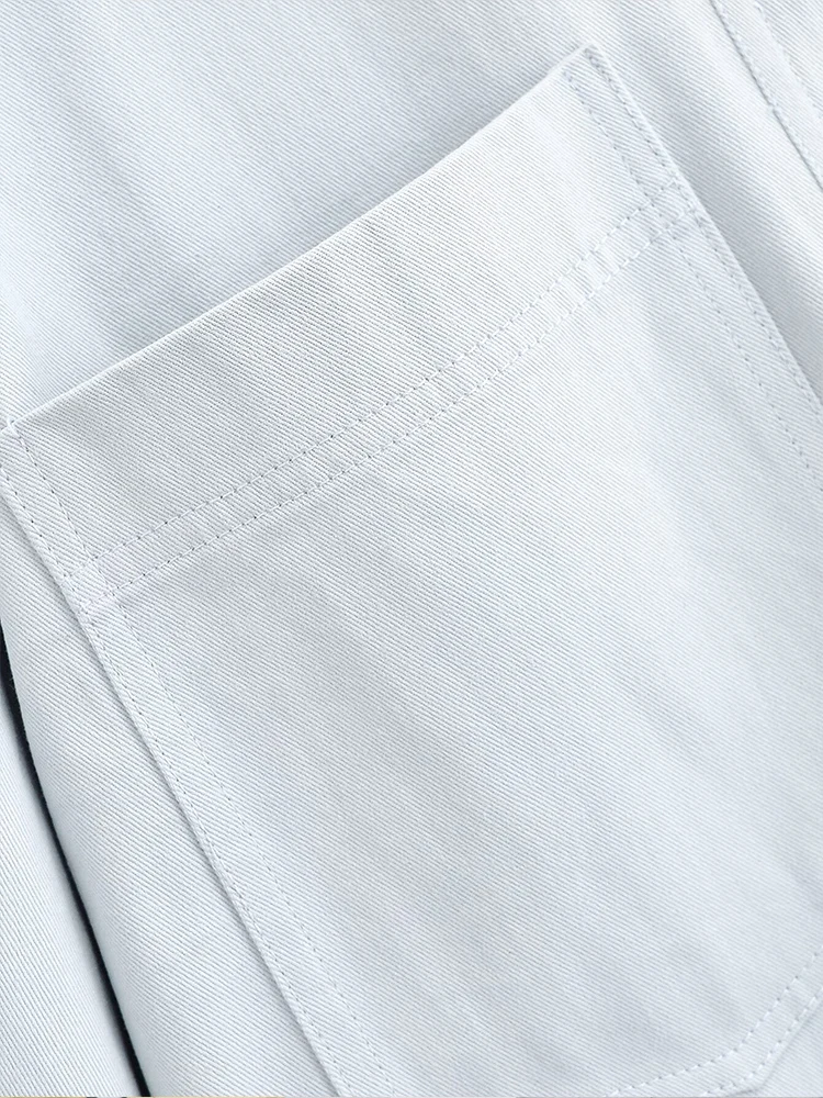 TRAF camicia da giacca tascabile alla moda semplice con temperamento casual allentato da donna di nuova moda autunnale in stile europeo e americano