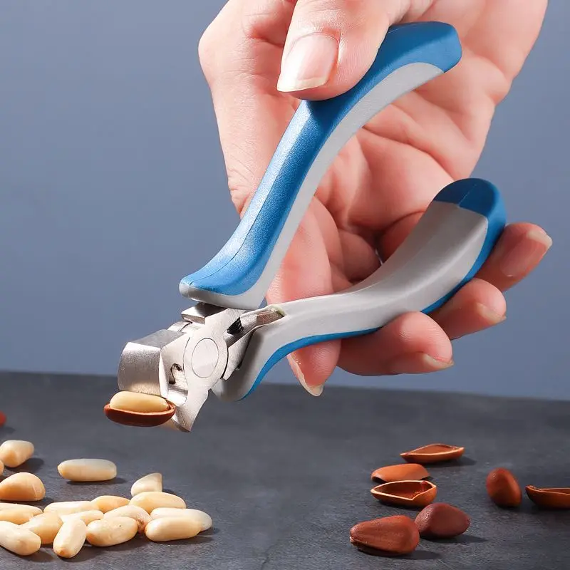 Rvs Kastanje Clip Pecan Moer Pijnboom Peeling Tang Meloen Tang Hard Shell Voedingsmiddelen Slijtvaste Meloen Dunschiller