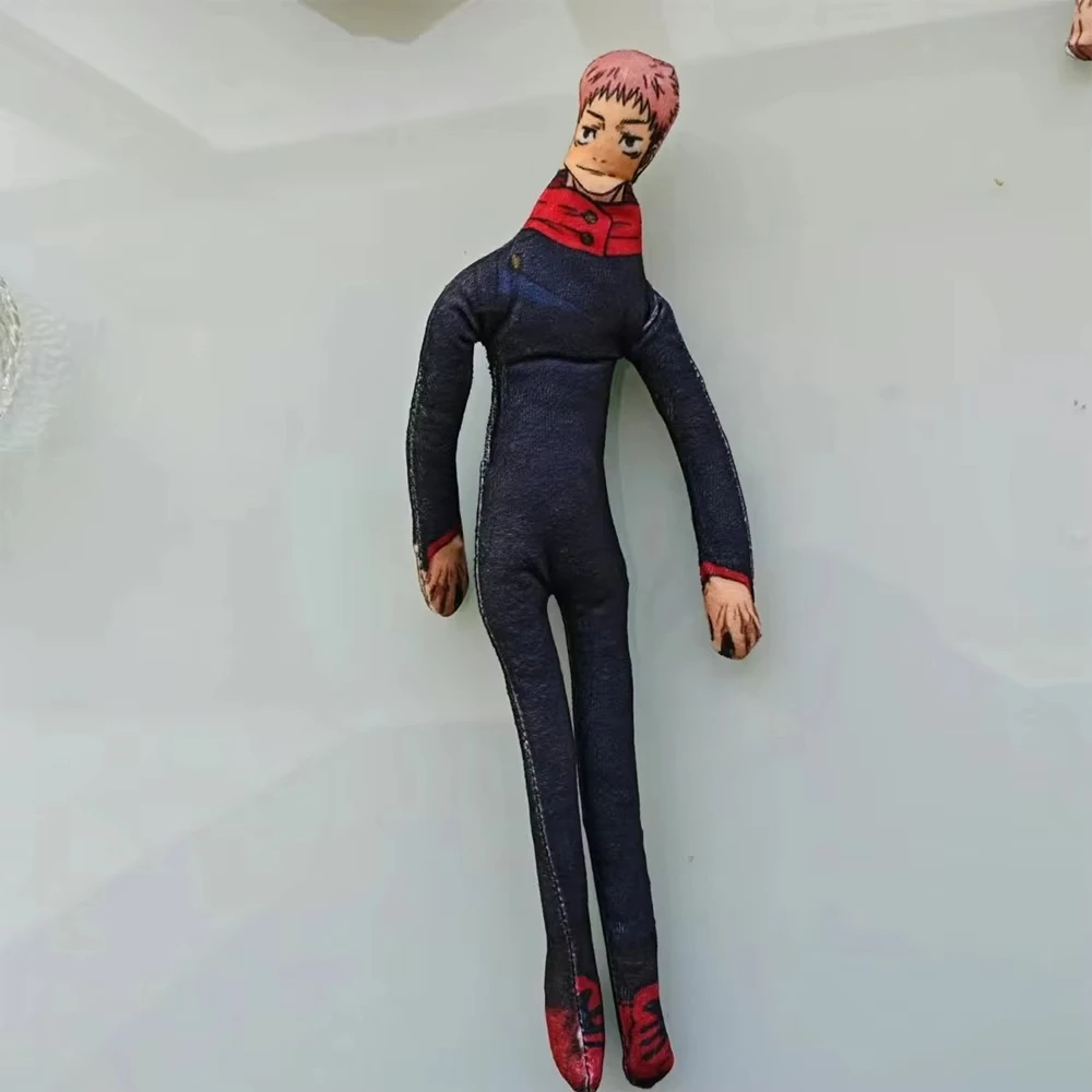 28CM Neue Anime JJK Biegbare Plüschpuppen, Lustige Drahtgestell-Plüschfigur, Gojo Geto Yuji Kreatives Formwandelndes Plüschtier – Detail 2