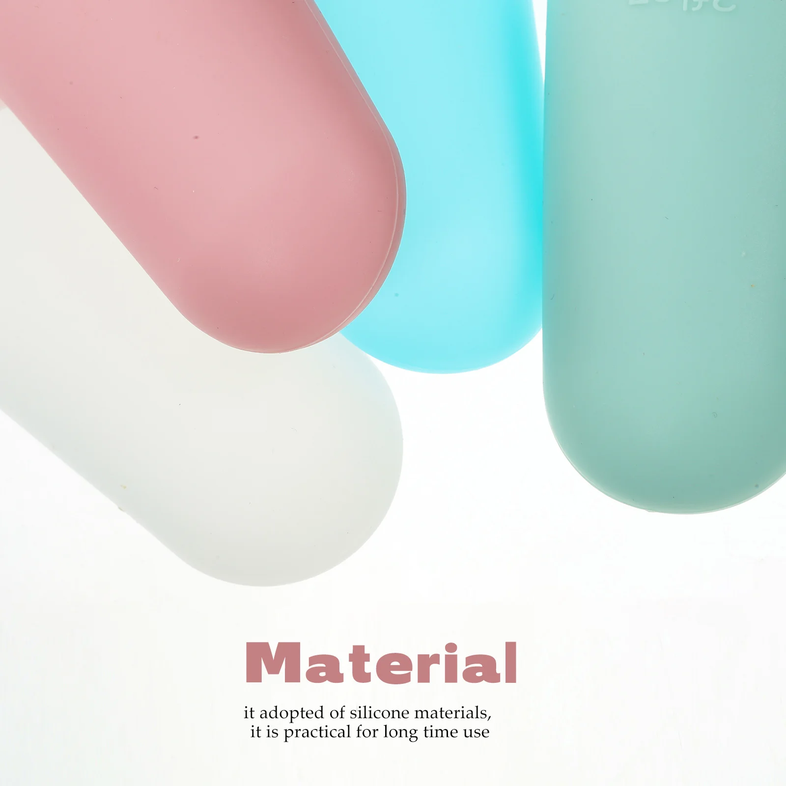 

4Pcs Silicone Travel Bottle Set Leakproof Refillable Squeeze Bottles for Shampoo Lotion Shower Gel Travel Use Tubes Bottles