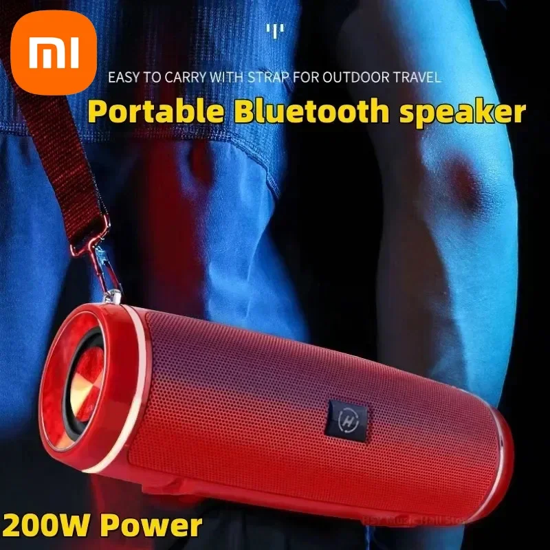 Xiaomi High Quality High-power Bluetooth Speaker Portable Bass Outdoor Wireless Audio 3D Surround 200W Bluetooth Speaker Tws/FM