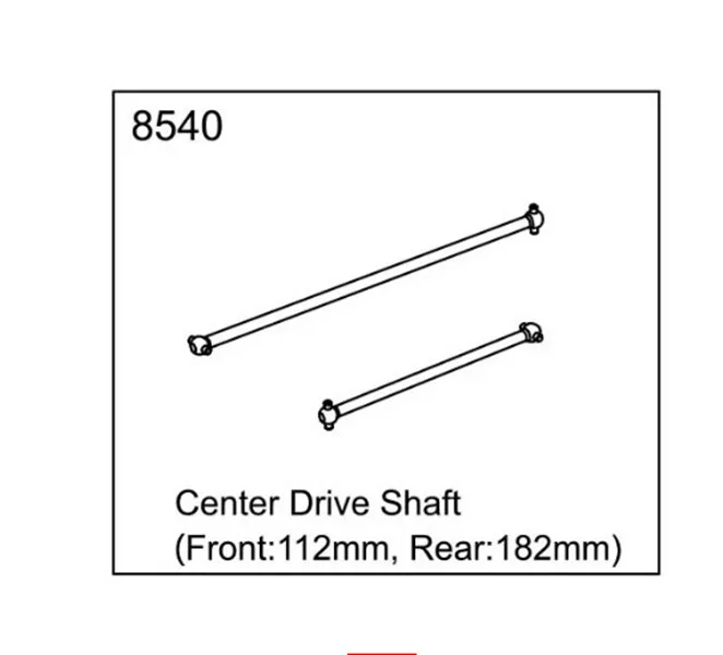 ZD racing EX07 super sports car 1/7 original accessories 8540 middle drive shaft