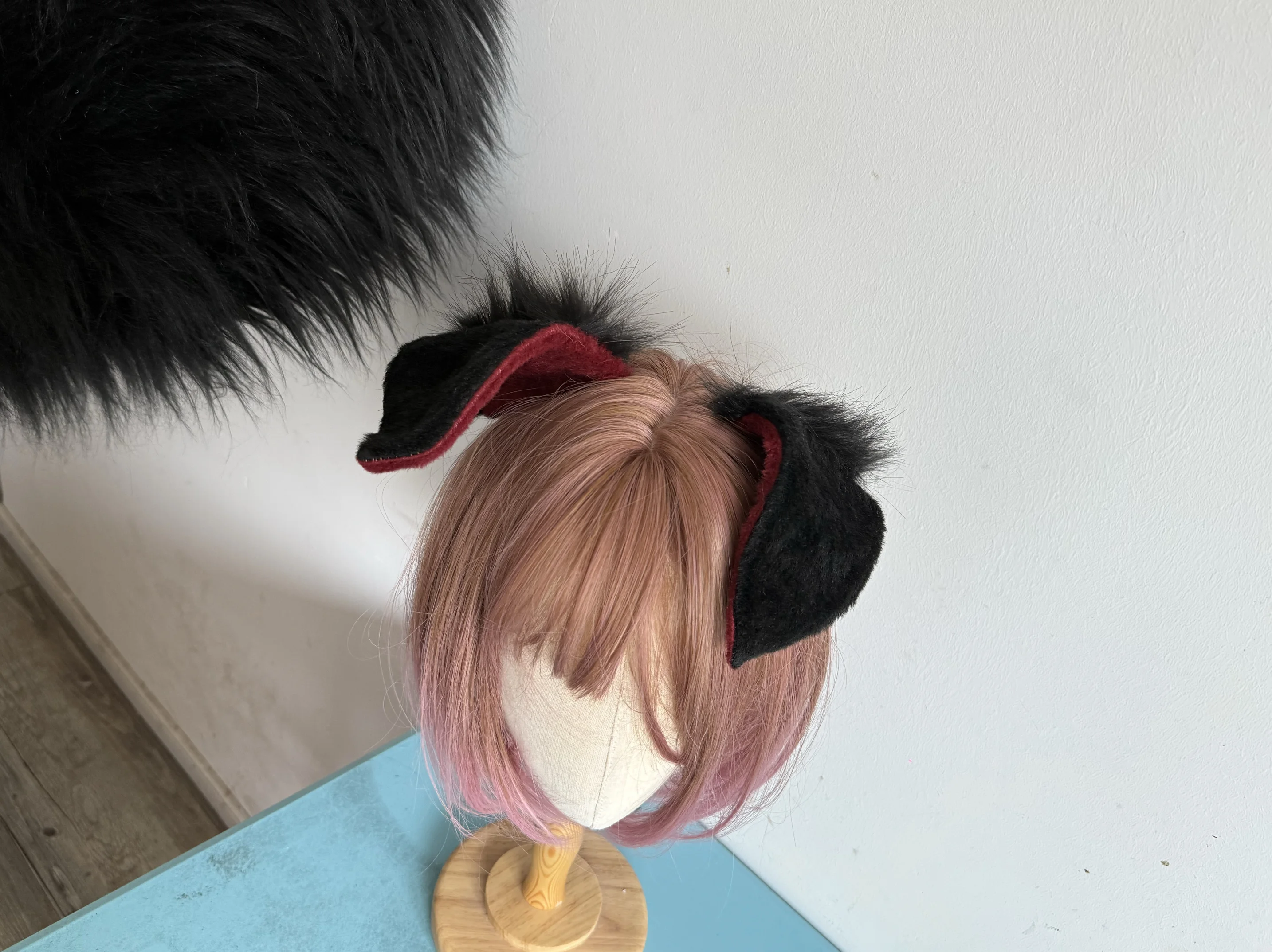 Game Arknights Yu LaoJiang Ears Tail Cosplay Props Headwear Walnut Hair Hoops Tricolor Fox Tail Halloween Costumes Accessories