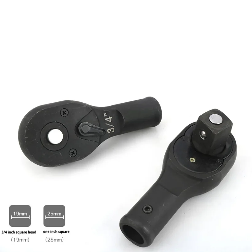 

1-дюймовый 3/4-дюймовый сверхмощный большой ключ с трещоткой, 72 зубца, быстрые торцевые ключи, головка 25/19 мм, квадратное отверстие, инструменты для ремонта автомобилей грузовиков