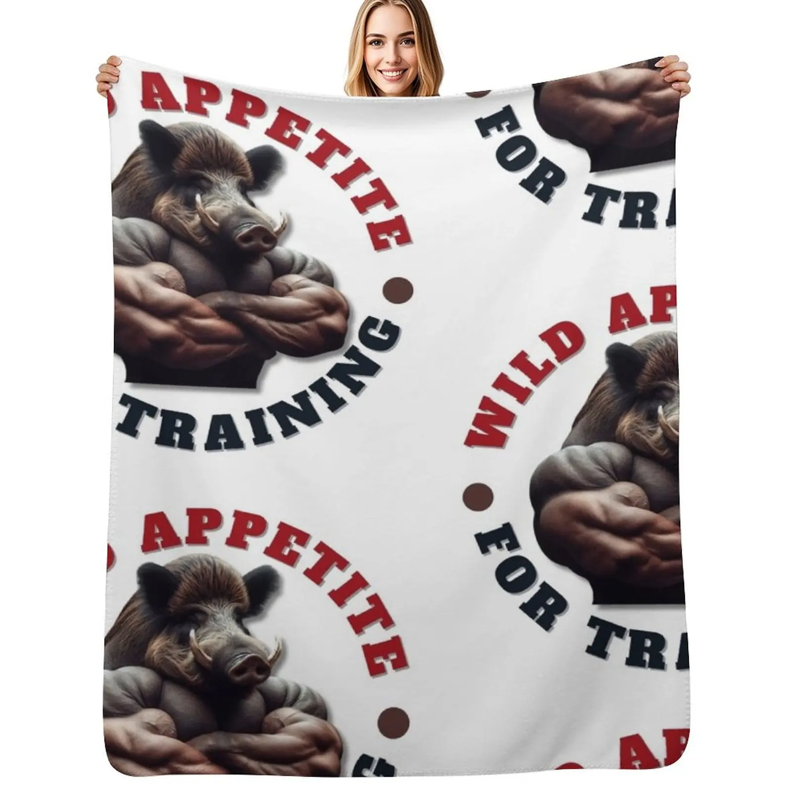Wild appetite for training Throw Blanket Thin Cute Picnic Weighted Decorative Sofas Soft Plush Plaid Blankets