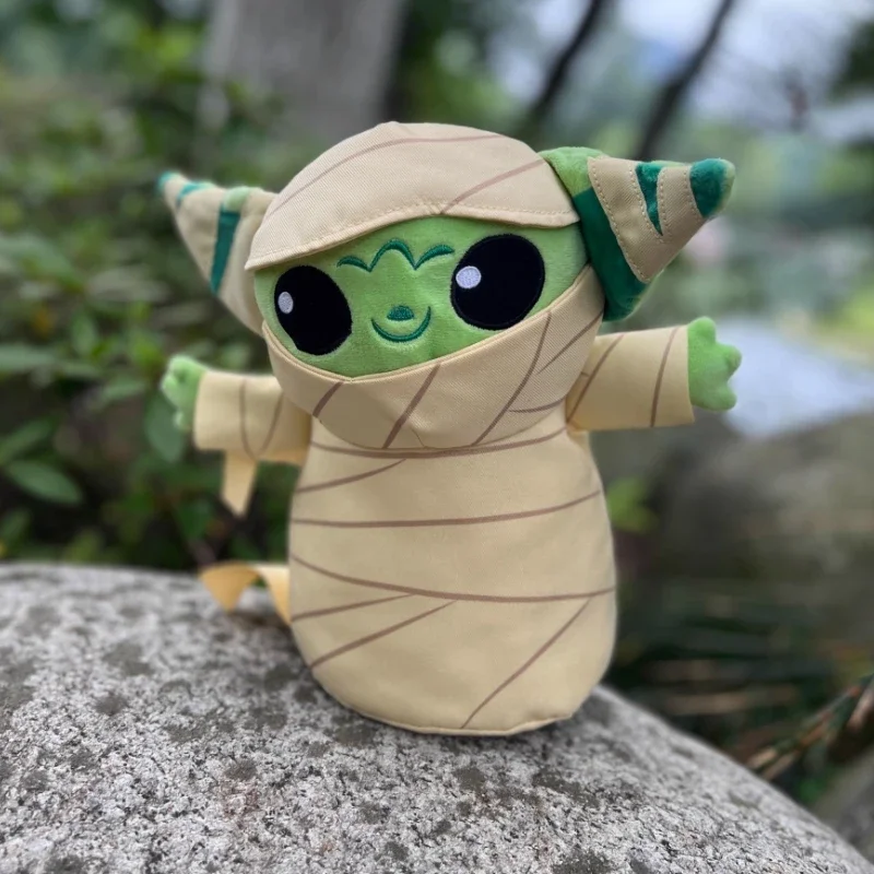 30cm Disney Baby Yoda Bandage Plush Toys Halloween Plushies Cute Cartoon Soft Stuffed Doll Children Brithday Christmas Gifts