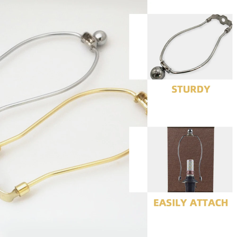 

4pcs Lampshade Harp Bracket Sturdy Material Delicate Design For Home Restaurant Coffee Shop Lamp Parts Replacement LED Lamp