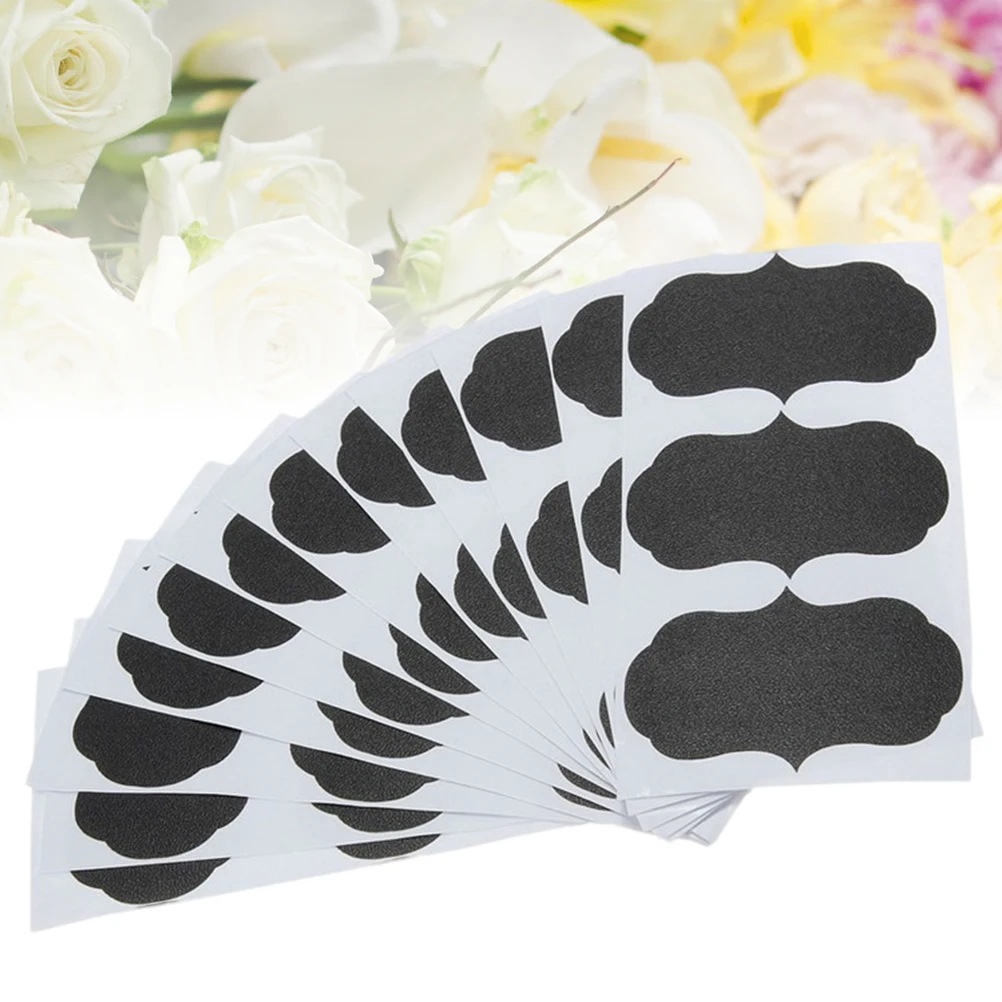 

36 Sheets Blackboard Refrigerator Sticker Tabs Stickers PVC