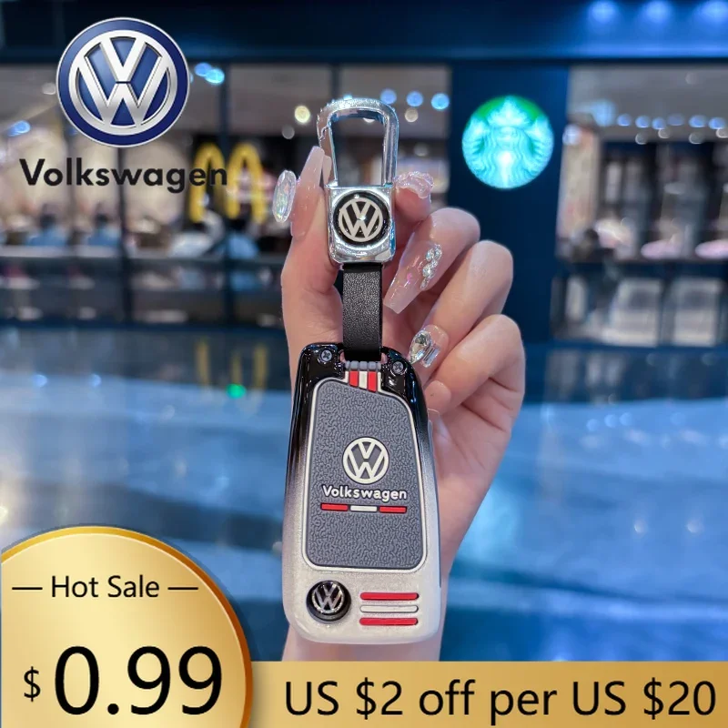 

For VOLKSWAGEN VW Car Zinc Alloy Smart Remote Key Key Fob Case Cover For VW Volkswagen MK7 Golf 7 Tiguan MK2 for Seat Ibiza Leon