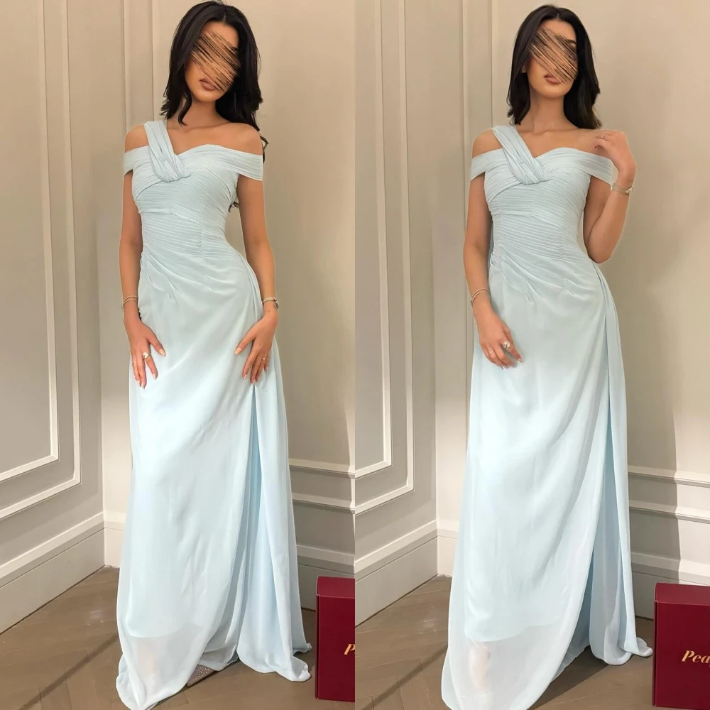 تخصيص مستقيم قارب الرقبة كاب كم فستان سهرة رسمي أنيق دقيق مخصص مناسبة فساتين الموضة فستان الحفلات الحديثة