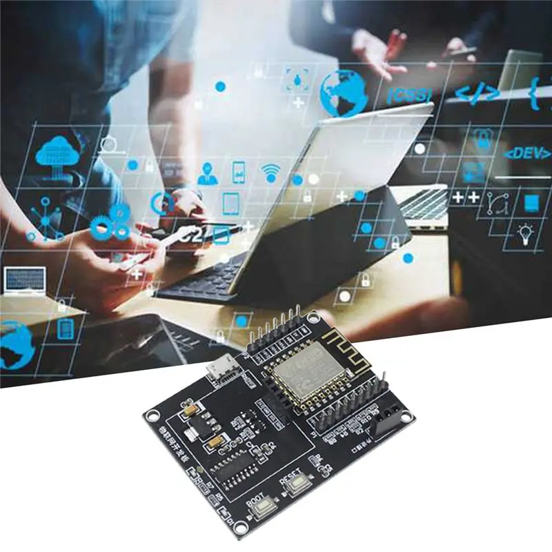 

[ABDH] ESP8266 Internet of Things Development Board+0.96 Inch Screen+DHT11 Sensor+USB Cable SDK WIFI Network Serial Port Module