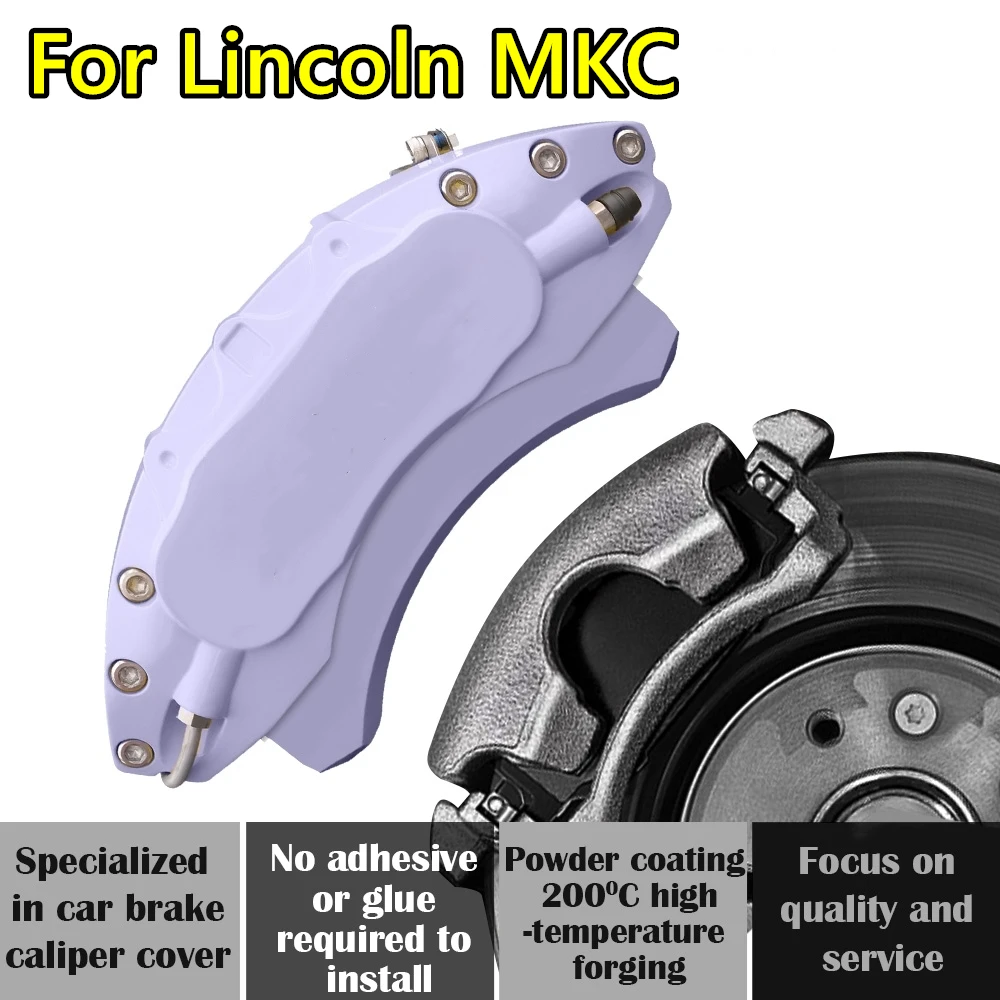 For Lincoin MKC Car Brake Caliper Cover Aluminum Alloy Metal Exterior Kit Fit 2.0T V VI 2014 2015 2016 2017 2018 2019