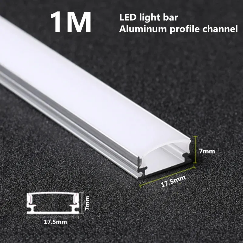 10-100PCS DHL 1m LED strip aluminum profile 5050 5730 LED hard bar light led bar aluminum channel housing with cover end cover