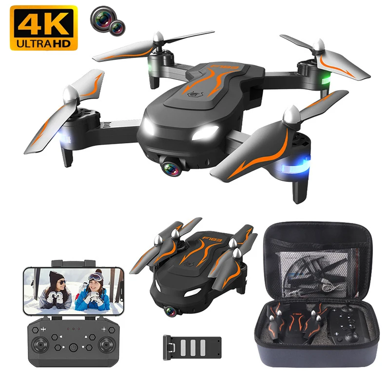 New F183 Professional Foldable Quadcopter Aerial Drone 4K HD Camera GPS RC Helicopter FPV WIFI Intelligent Following Toy Gifts