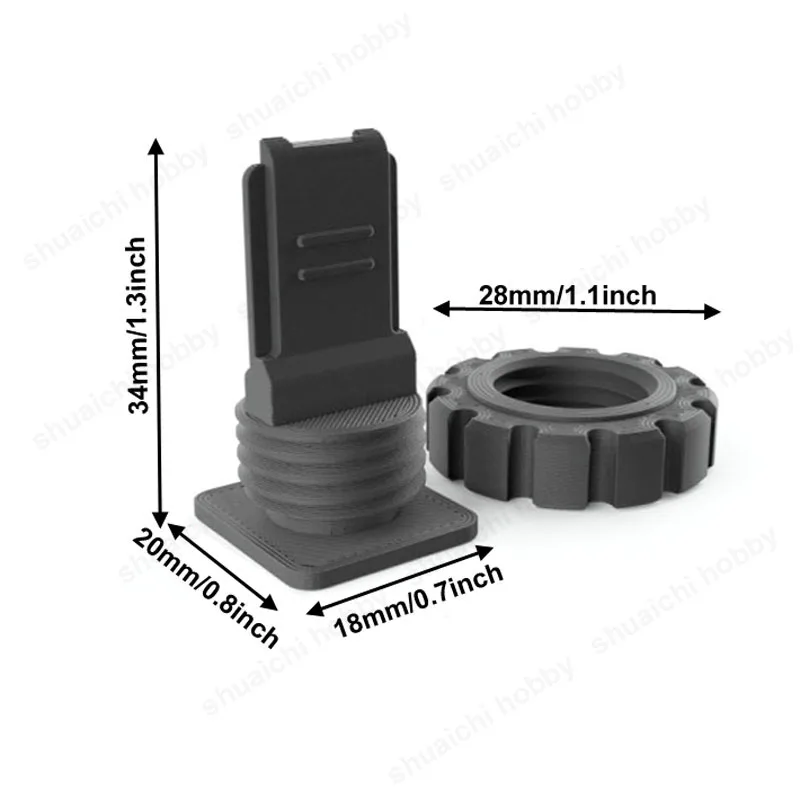 1PCS Voor DJI Mic2 Koude Flitsschoen Adapter Mount Draadloze Lavalier Microfoon Ontvanger Konijn Kooi Bevestigingsbeugel voor RC Drone deel