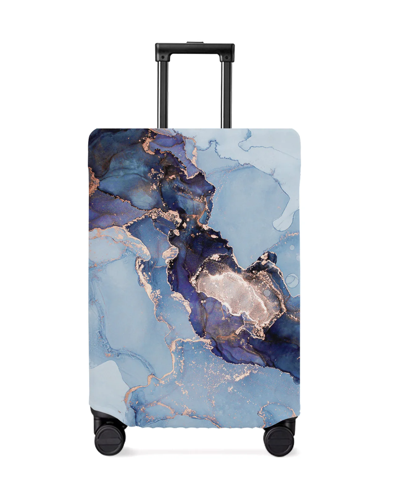 

Marble Texture Ink Luggage Cover Stretch Suitcase Protector Baggage Dust Case Cover for 18-32 Inch Travel Suitcase Case