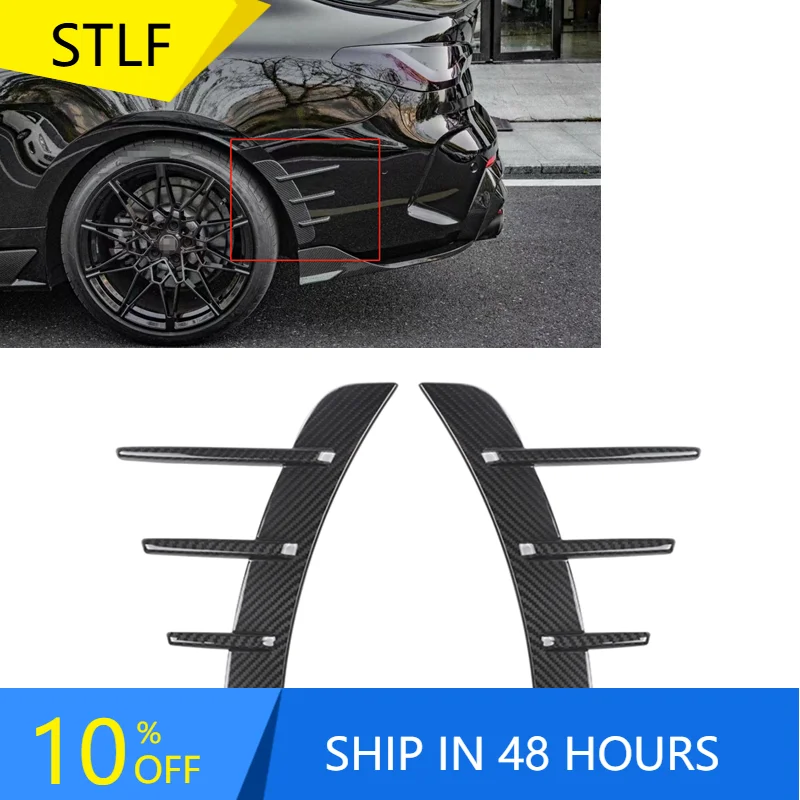 

STLFHigh Quality G22 SQ Style Dry Carbon Fiber Rear Side Fender Vent for BMWs G22 G23 Coupe 2021+ Side Fender Vent