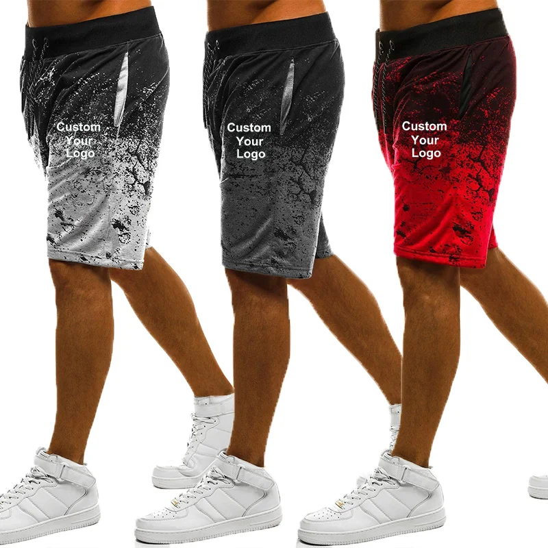 

Summer Custom Your Logo Shorts Men's Fitness Shorts Swimsuit Beach Shorts