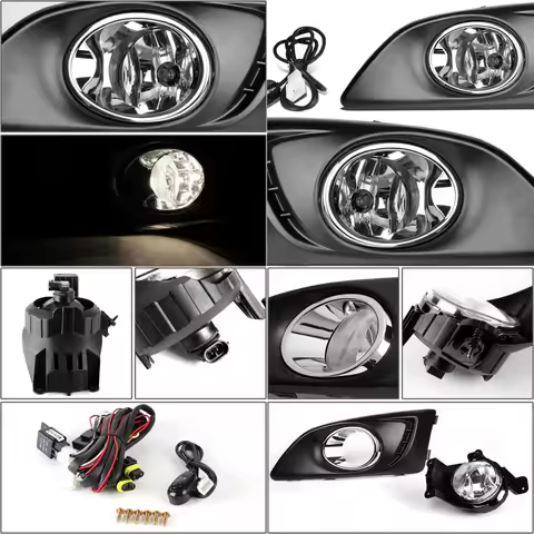 Enhanced Visibility Front Bumper Fog Lights for Chevy Sonic/Aveo 11-15, Driver &amp; Passenger Side
