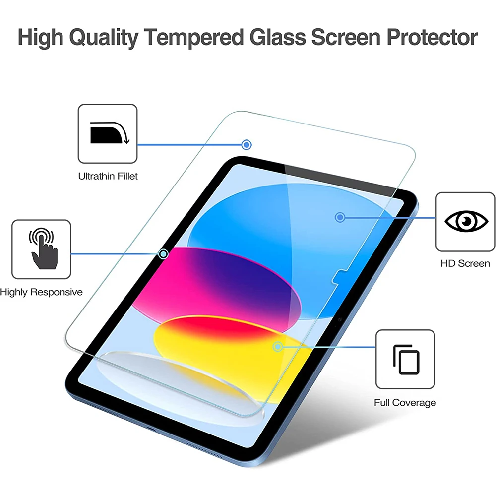 Tempered Glass For New iPad 10 2022 10th Generation A2757 A2777 Tablet film Screen Protection for Apple iPad 10.9 inch 2022 Film