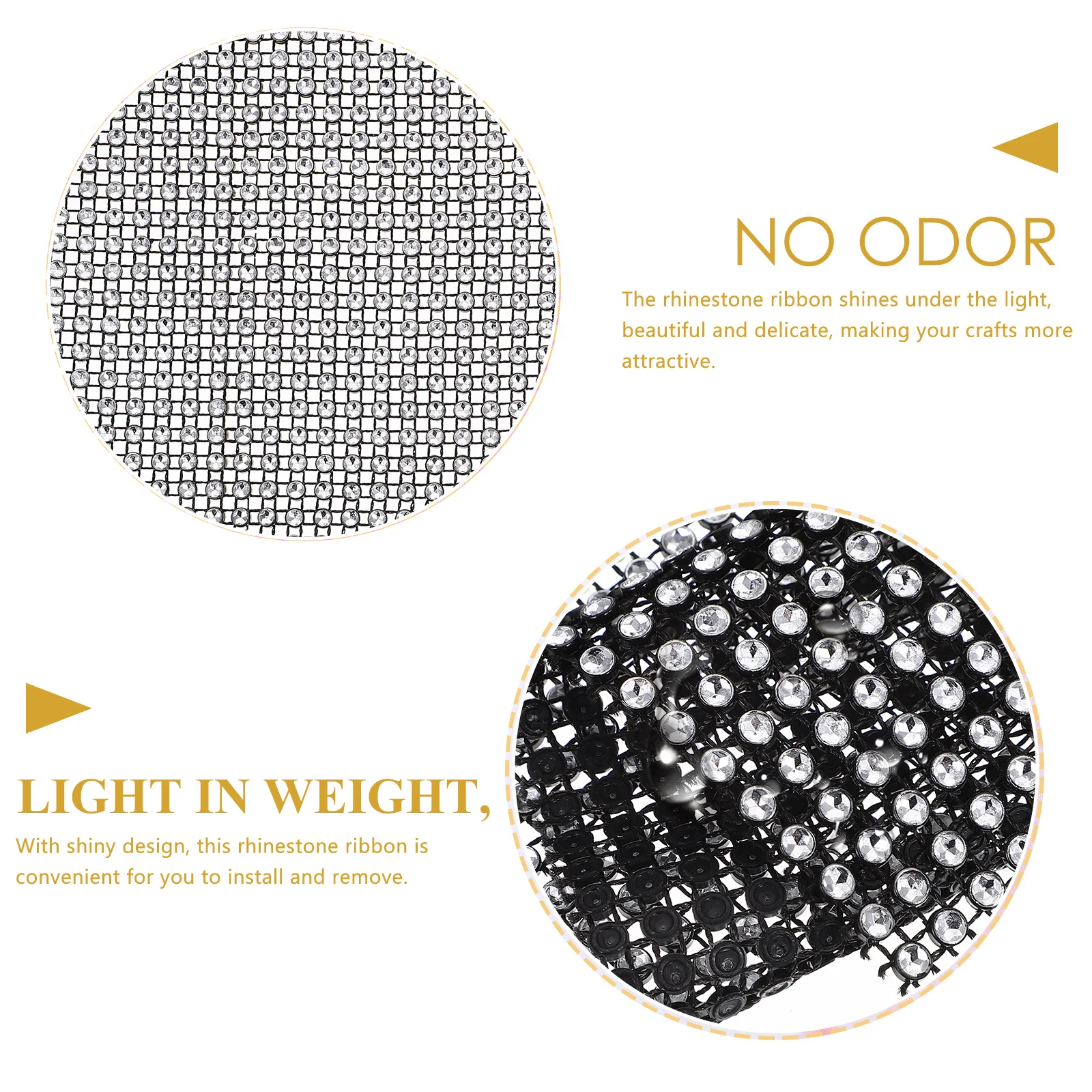 

1 Roll Shiny Rhinestone Ribbon Smooth Flat Diy Crafts Accessory Wedding Bling Strip Decorative Roll For Home Office Garden Car