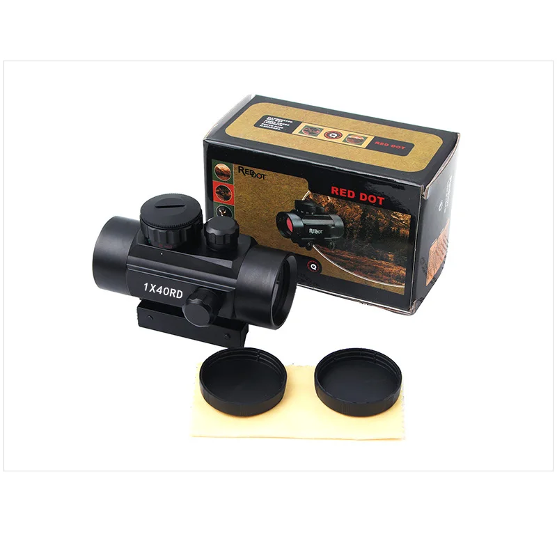 Tactical Hunting Sight Scope, Ponto vermelho e verde, Óptica Riflescope Fit, Collimador de trilho, 1x40, 2x40, 3x42, 3x 44RD, 11mm, 20mm, Novo