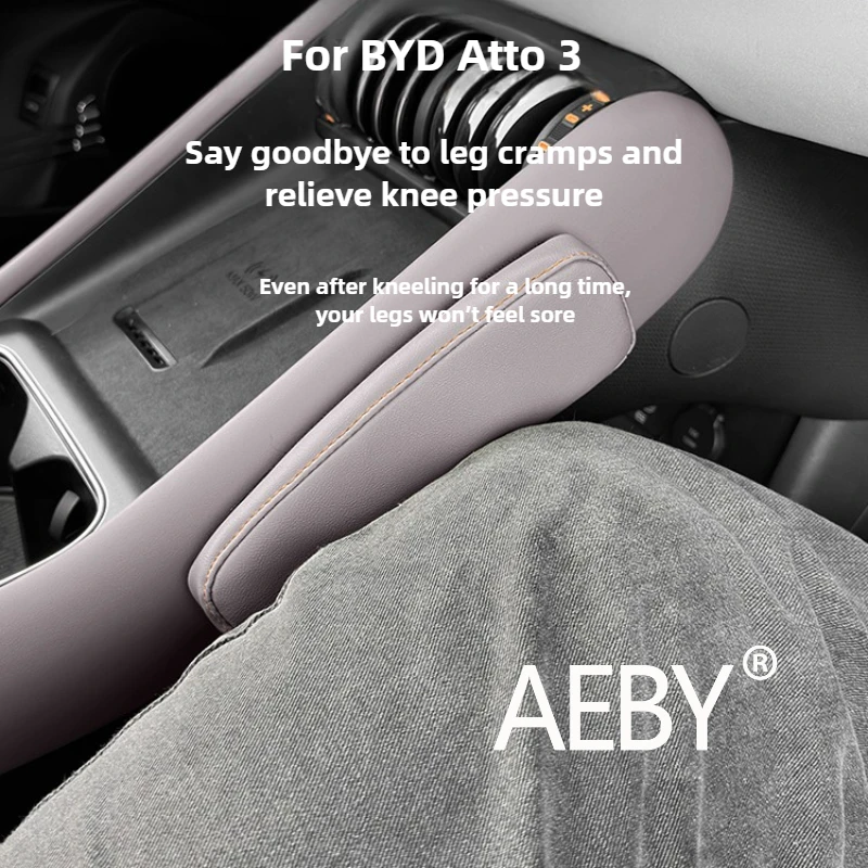 AEBY For BYD Atto 3 Smart Driving Edition 2022-2025 Driving Comfort Anti-Fatigue Car Interior Accessories,Leg Support Cushion
