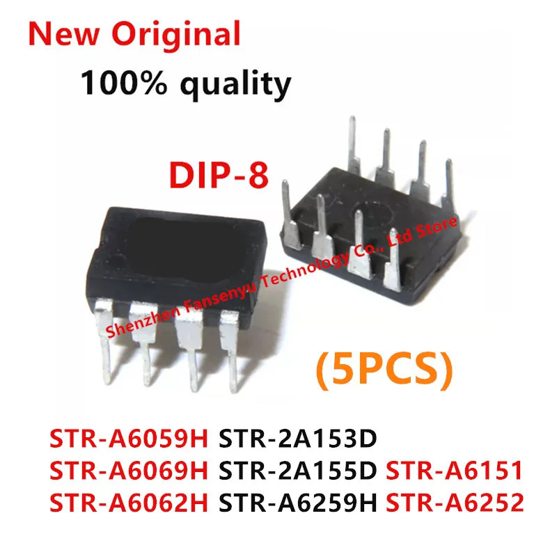 (5piece)100% New STR-A6059H STR-A6069H STR-A6062H STR-A6259H STR-2A153D STR-2A155D STR-A6151 STR-A6252 DIP-8 Chipset