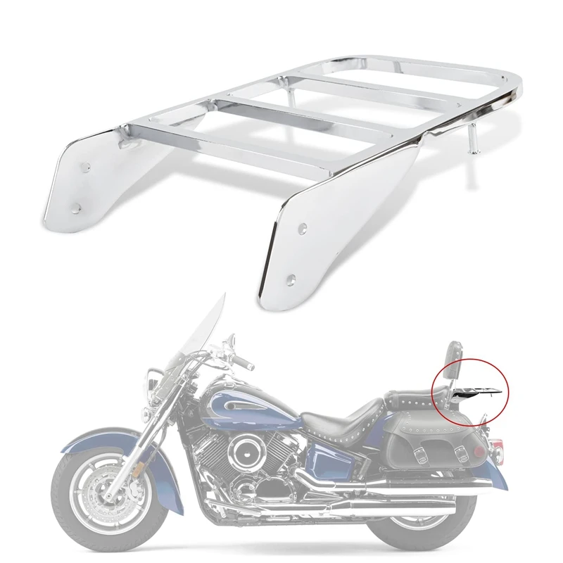 

Motorcycle Steel Backrest Sissy Bar Luggage Rack For Yamaha V-Star 400 650 1100 Dragstar 400 650 XVS 1100 Moto Accessories