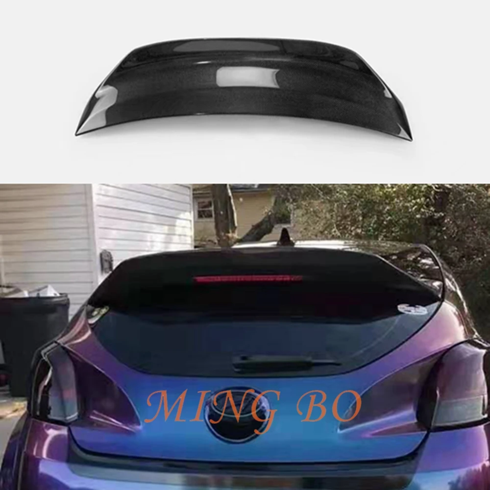 For Veloster (Turbo Only) SC Type Glass Fiber Rear Duckbill (With Brake Light Hole) For Veloster FRP Spoiler Splitter Roof