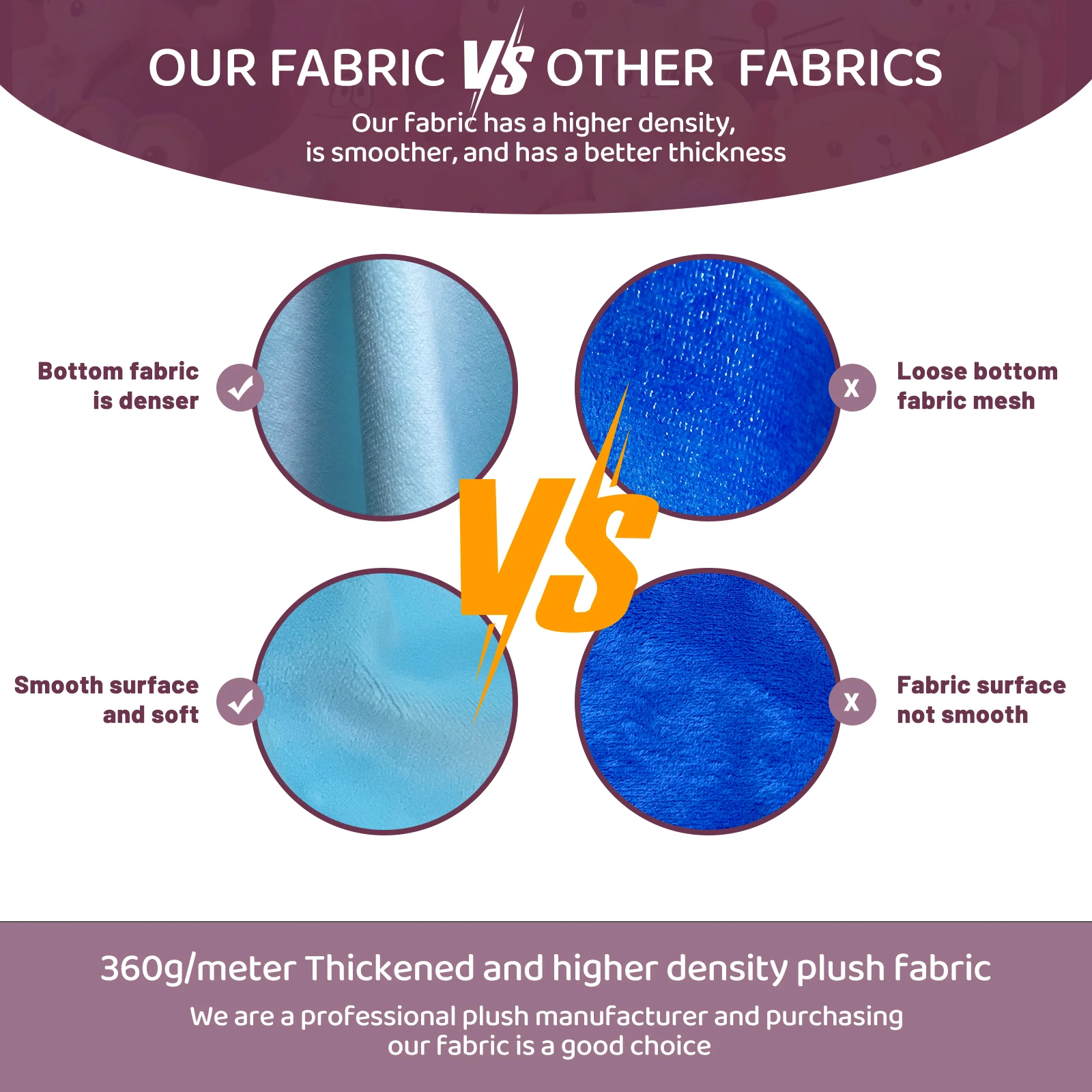 1.5mm Minky Plush Fabric 50x45cm 100% Polyester Soft And Cozy Suitable For Plush Fabric Dolls And Pillows