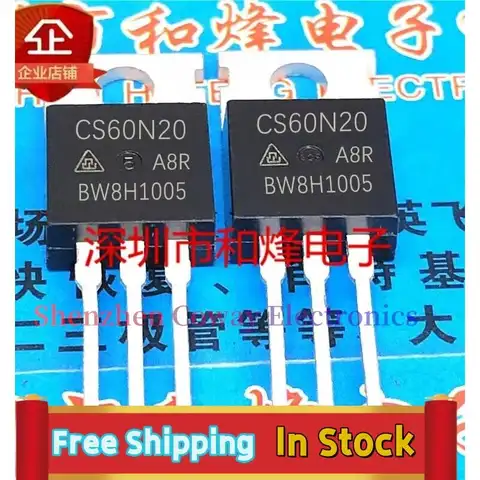 재고 빠른 배송, CS60N20 CS60N20A8R TO-220 MOS 200V 60A, 10 개-30 개