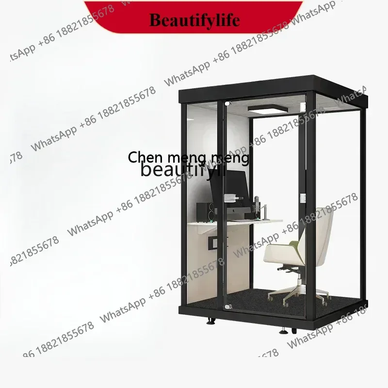 Soundproof Room Home Mute Cabin Indoor Compartment Mobile Home Drum Kit Piano Room Office Telephone Booth Glass Room YA