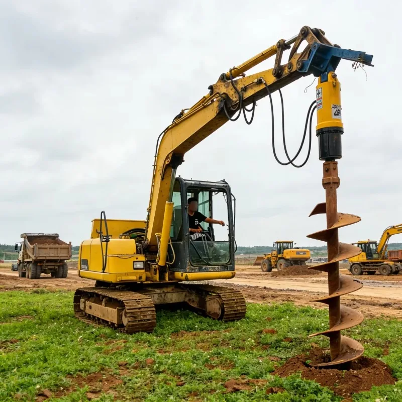 【Best-selling】1 To 45 Tons Excavator Auger Drill Various Sizes Hydraulic Auger Drill For Landscape Construction