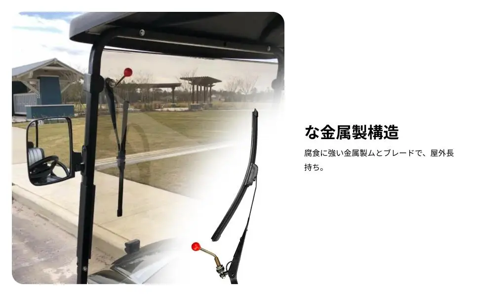 Hand Operated Manual Wiper Universal Windshield Wiper Kit Metal Assembly Durable Parts for Kart Dune Buggy and Boat