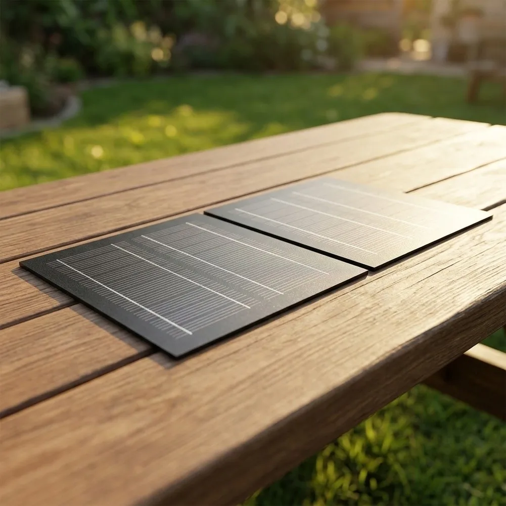 Monocrystalline Solar Panel 1.1W 5V 220mA for Charging Batteries in For Toys and Lights Compact Size Set of Two