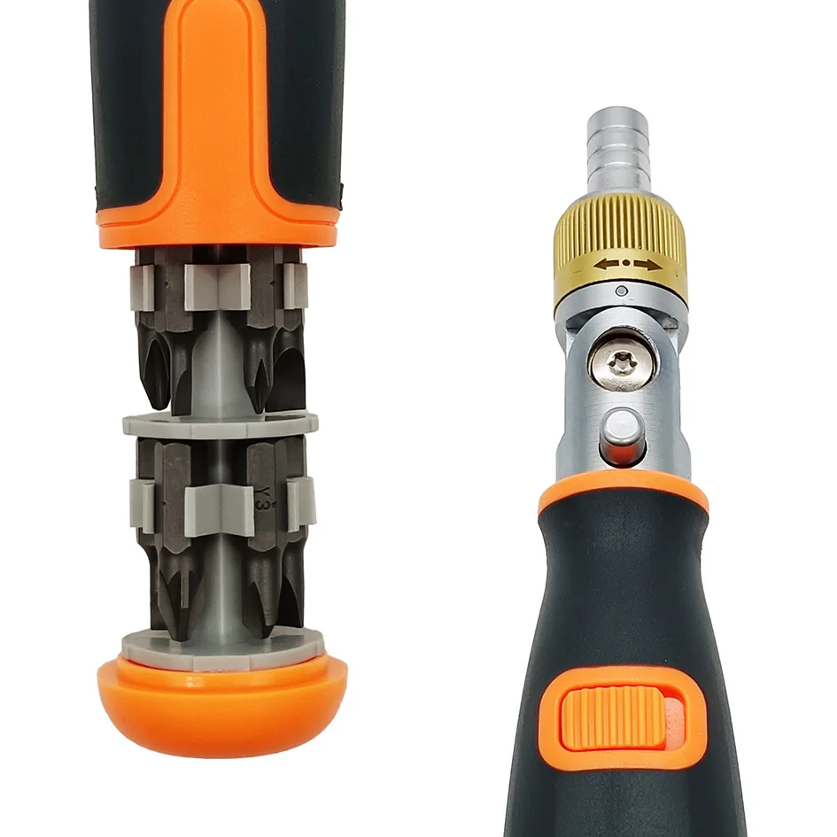 2050C 10 In 1 multi-purpose combination screwdriver with steering head Manual disassembly tool set