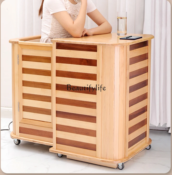 

Half-Body Sweat Steaming Room Holographic Energy Foot Bath Cabinet Sauna Room Far Infrared Sweat Steaming Bath Tank