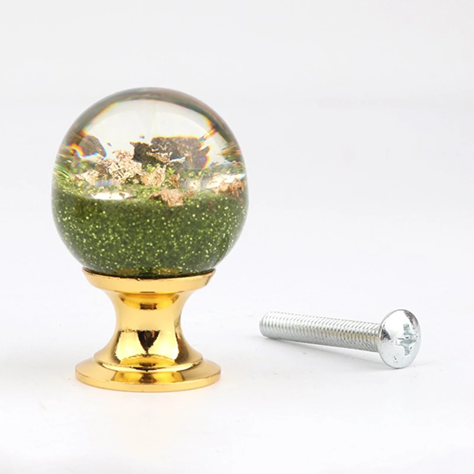 Resin Cabinet Knobs Drawer Knobs Glitter Ball Designs Cabinet Closet Door Knobs Suitable for Cabinet Closet Drawers
