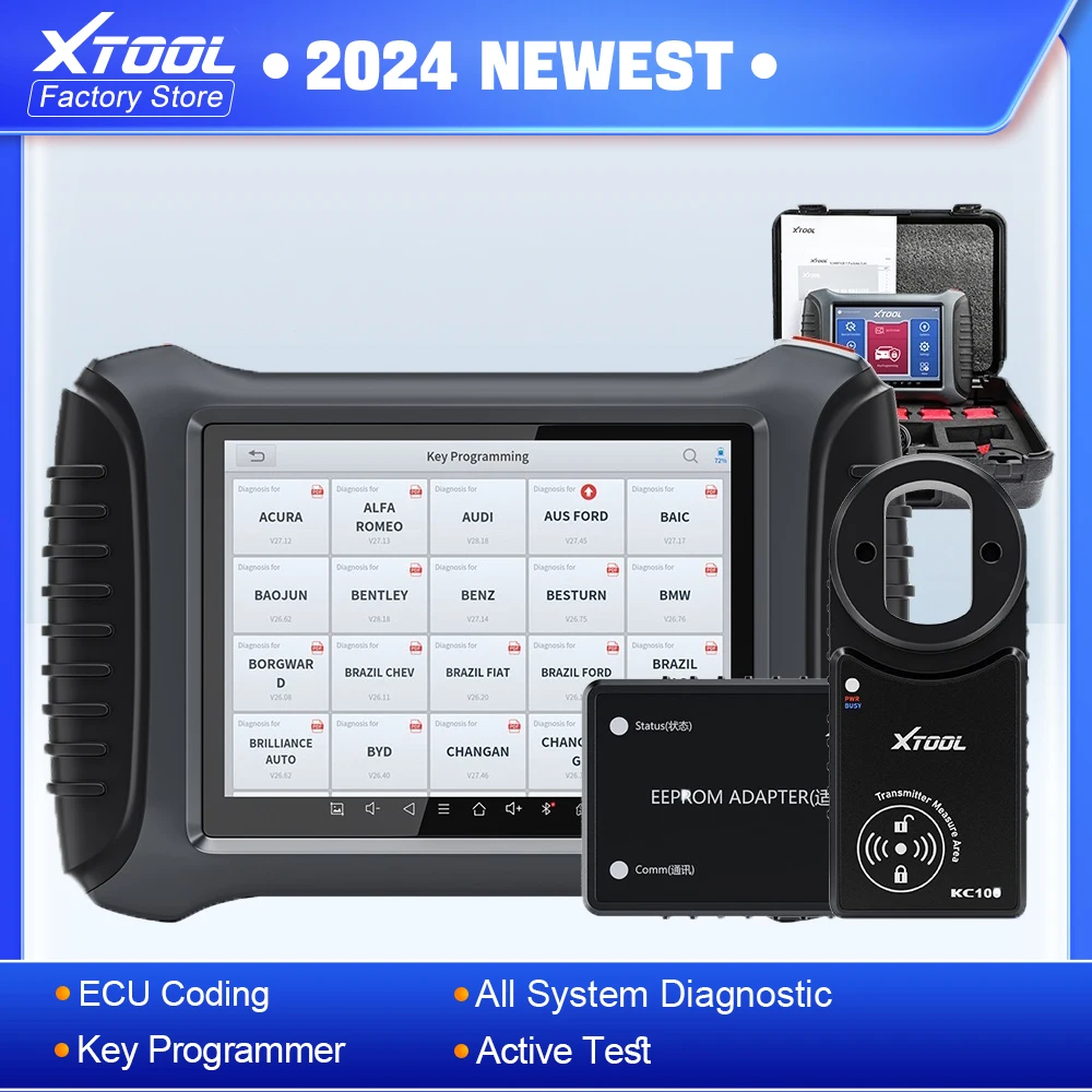 XTOOL X100 PAD3 Professional Key Programmer All System Diagnosis Tools ECU Coding With KC501 KC100 KS01 For BENZ/VW All Key Lost